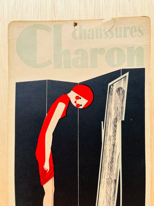 Artist unknown - 1930 Charon Chaussures Art Deco Advertising Poster - 1930‹erne