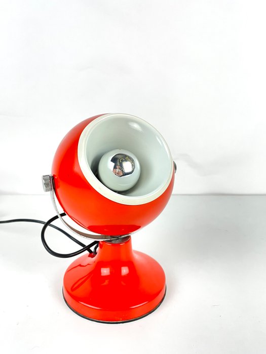 Bordlampe - Lakeret metal - Space Age Eyeball lampe fra 60'erne/70'erne