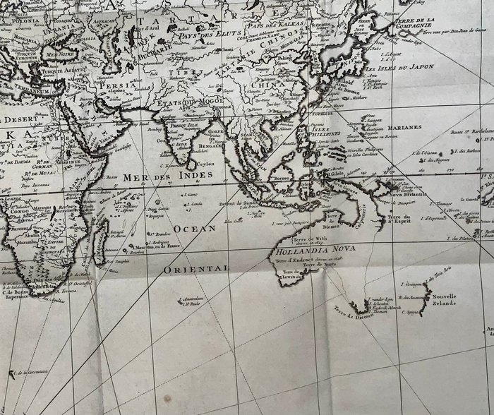 World Map - Verdenskort; Bellin, Jacques Nicholas - An Essay of a New and Compact Map, Containing the known Parts of the Terrestrial Globe, 1750 - 1721-1750