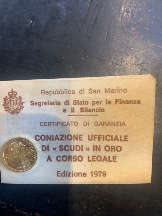 San Marino 1 Scudo 1979 Pace