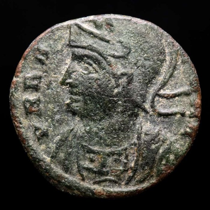 Romarriket Constantine I (AD 306-337) 1/2 Follis minted in Arles VRBS ROMA She-wolf  (Ingen mindstepris)