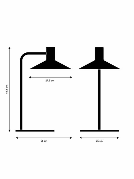 Frandsen - Friis  Moltke - Bordlampe - Minneapolis - Metal