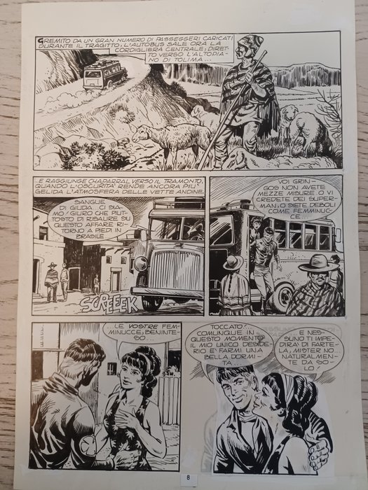 Bignotti, Franco - 2 Original page - Mister No - n. 31 "El Loco" - 1977