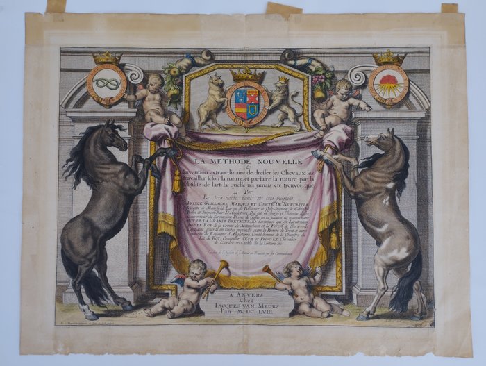 Abraham van Diepenbeeck (XVII), after - Méthode nouvelle pour dresser les chevaux