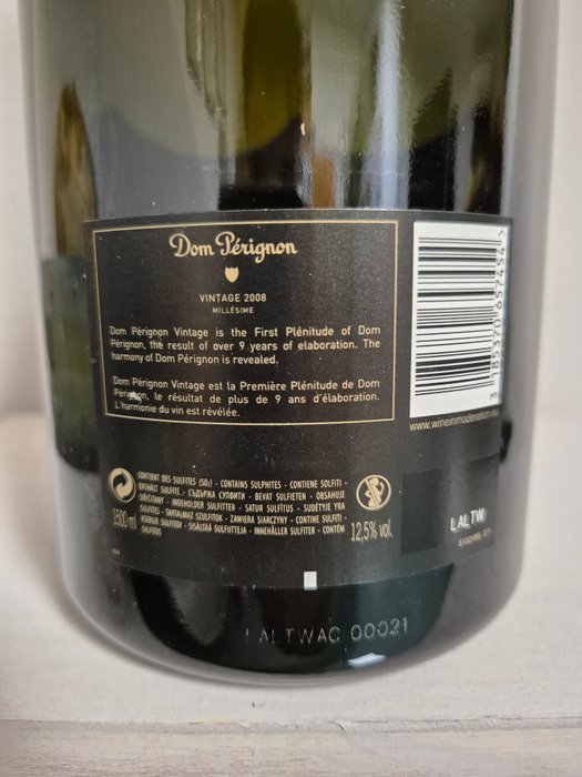 2008 Dom Pérignon - Champagne Brut - 1 Magnum (1,5 L)