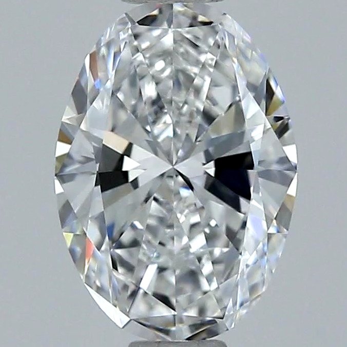 1 pcs Diamant  (Natur)  - 0.82 ct - Oval - D (farveløs) - IF - Gemological Institute of America (GIA) - *EX VG*