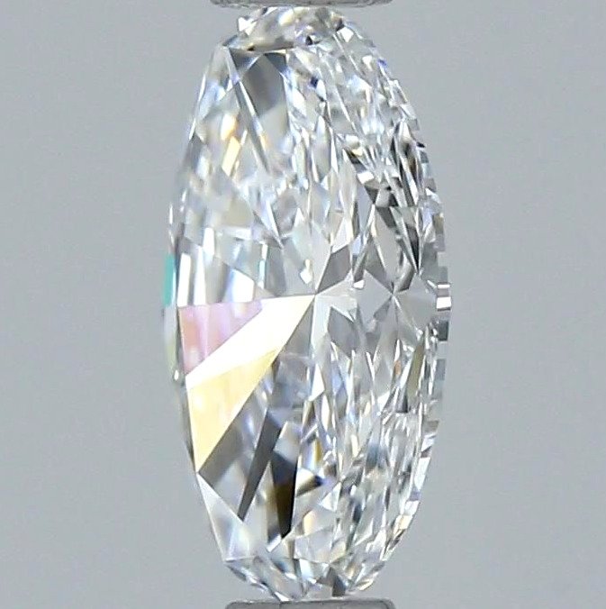 1 pcs Diamant  (Natur)  - 0.82 ct - Oval - D (farveløs) - IF - Gemological Institute of America (GIA) - *EX VG*