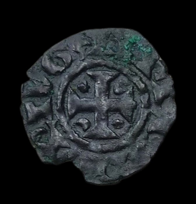 Portugal. D. Afonso IV (1325-1357). Dinheiro - ALF R€X PORTVG / AL GA RB II - Escassa  (Ingen mindstepris)