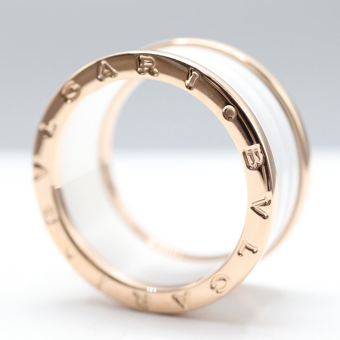 Bvlgari - Ring - Bzero 1 - 18 kraat Rosaguld Keramisk