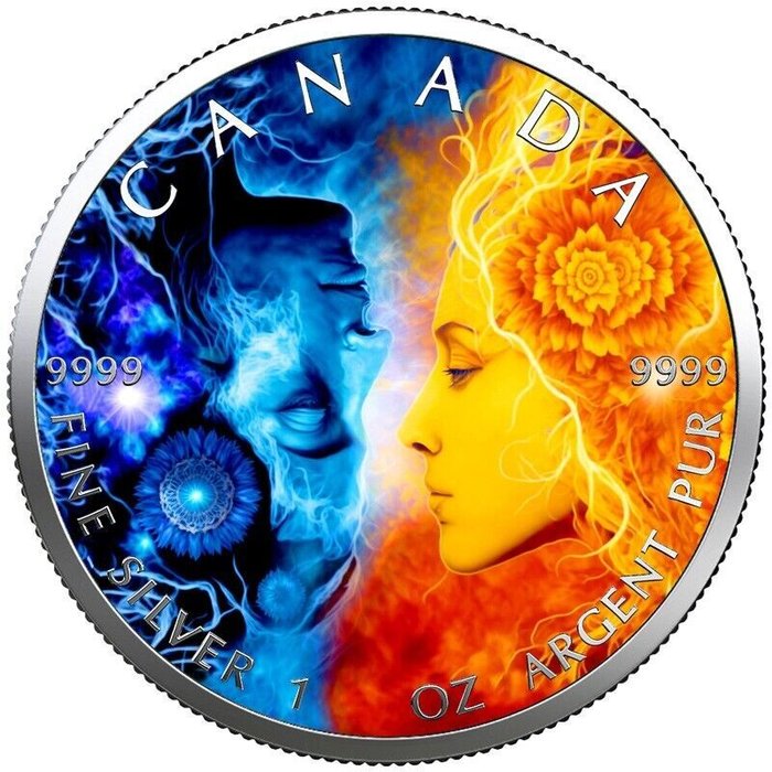 Canada 5 Dollars 2023 Tantra Love Peace  1 Oz (999) mit COA only 100 pcs  (Ingen mindstepris)