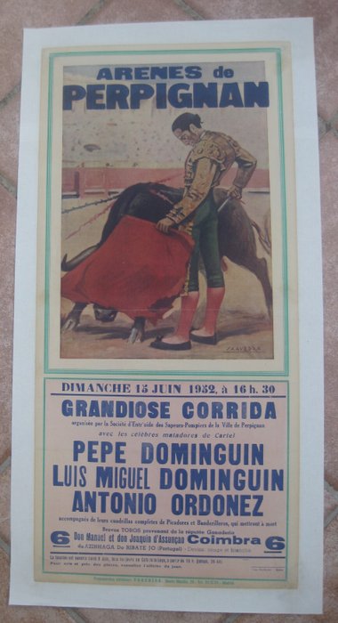 Saavedra - Corrida Perpignan Dominguin Ordonez 1952 - 1950‹erne