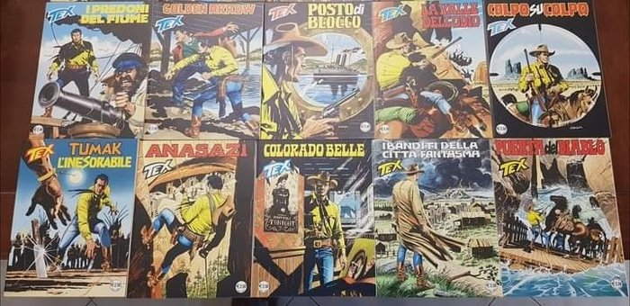 Tex nn. 501/600 - Sequenza completa - 100 Comic - Første udgave