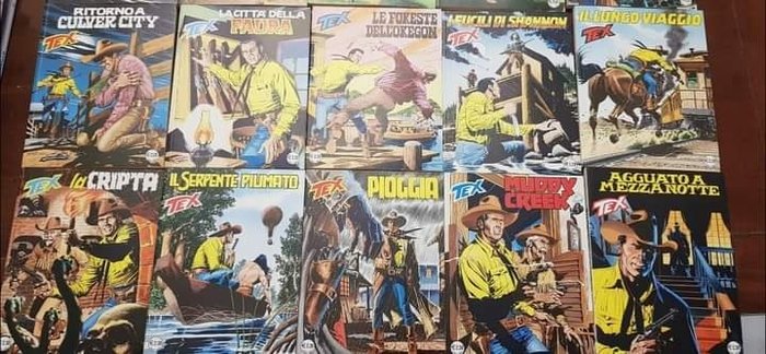 Tex nn. 501/600 - Sequenza completa - 100 Comic - Første udgave