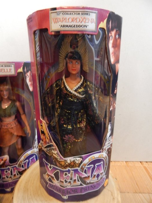 Xena Warrior Princess - 4x 12" Collector series - Warlord Xena + Xena + Gabrielle + Gabrielle Amazon - 4 x Komisk legetøj i blisterpakning - Toy Biz - 1998