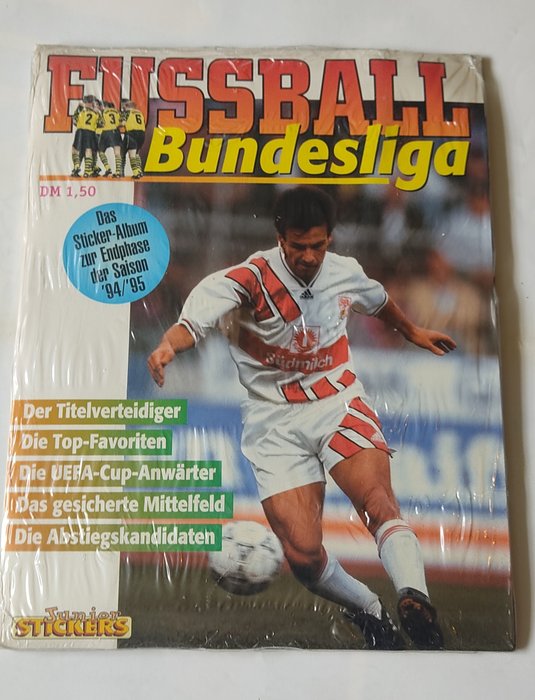 Junior Stickers 1994/95 - Now Bundesliga - 1 Factory seal (Empty album + complete loose sticker set)