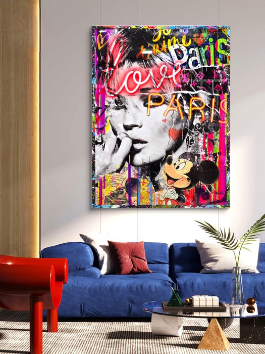 Patryk Konrad  Schevsky - Paris fashion model pop art collage - limited edition