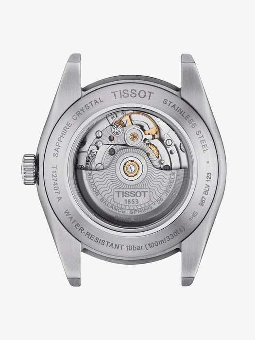 Tissot - Gentleman Powermatic 80 Silicium Black - Brand New - T1274071605101 - Mænd - 2011-nu