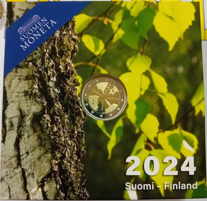 Finland. 2 Euro 2024 "Architettura finlandese" (2 monete) Proof  (Ingen mindstepris)