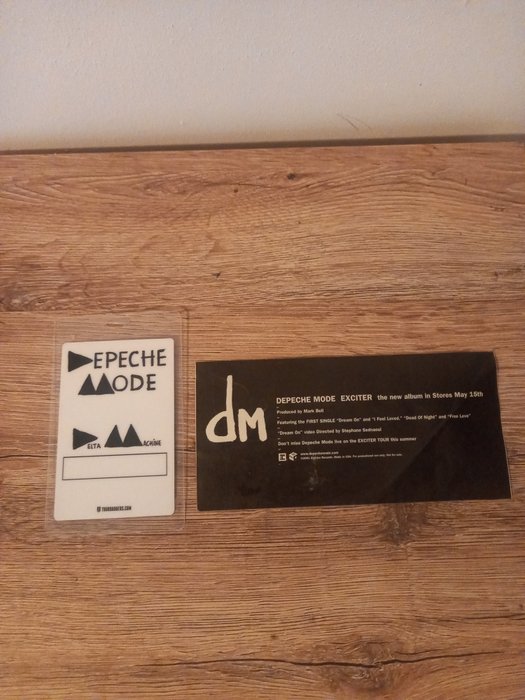 Depeche Mode - Backstage pass, Sticker - 2001