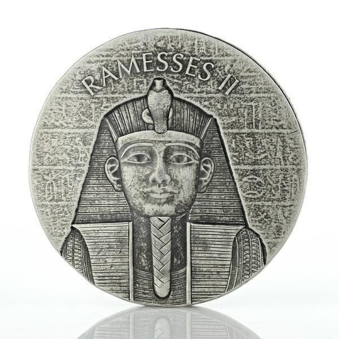 Tchad 1000 Francs 2017  Altägyptischer Herrscher - Ramses II -  2 Oz  (Ingen mindstepris)