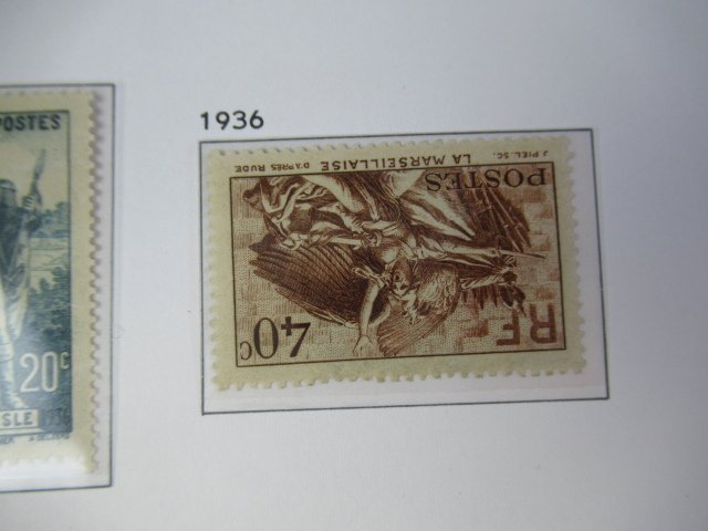 Frankrig 1936/1937 - kyst 600€, frimærkesamling - Yvert n°309 à 344