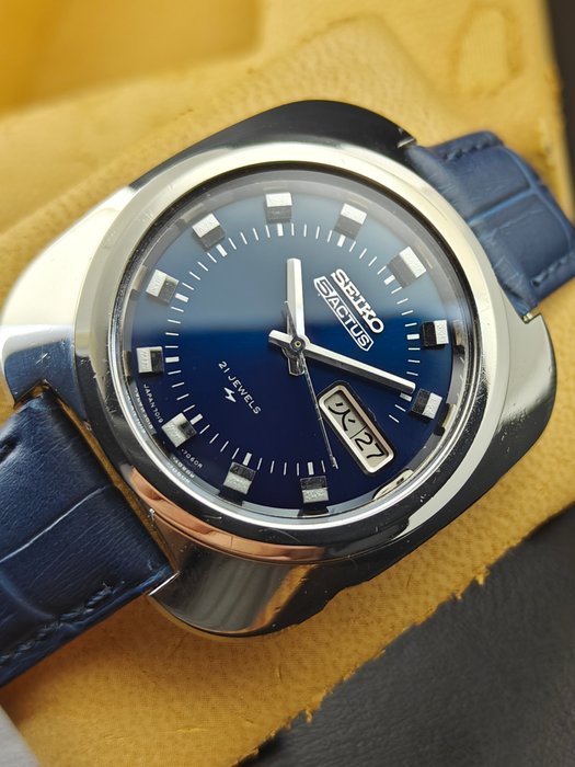 Seiko - 5 Actus "Blue" XL Case Automatic Vintage Watch - Ingen mindstepris - 7019-7020 - Mænd - 1970-1979