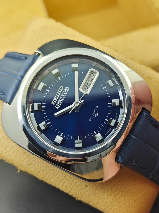 Seiko - 5 Actus "Blue" XL Case Automatic Vintage Watch - Ingen mindstepris - 7019-7020 - Mænd - 1970-1979