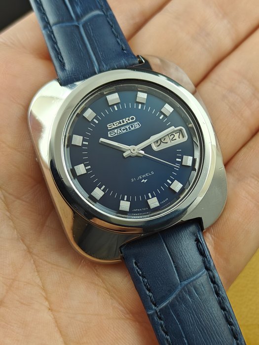 Seiko - 5 Actus "Blue" XL Case Automatic Vintage Watch - Ingen mindstepris - 7019-7020 - Mænd - 1970-1979