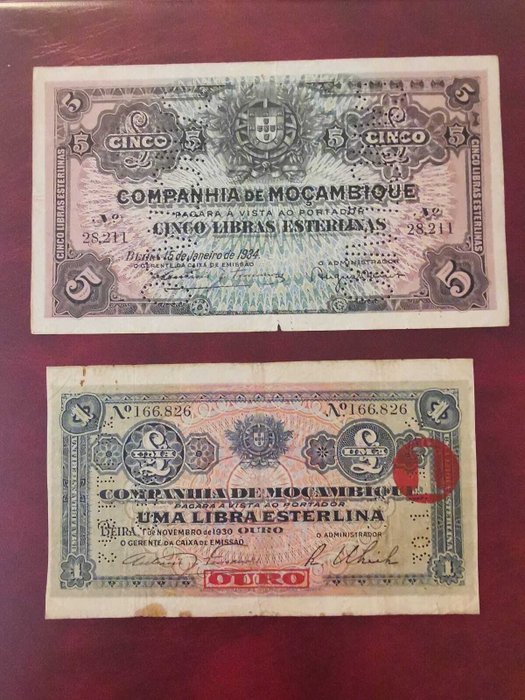 portugisiske kolonier. - 19 banknotes - various values and dates  (Ingen mindstepris)