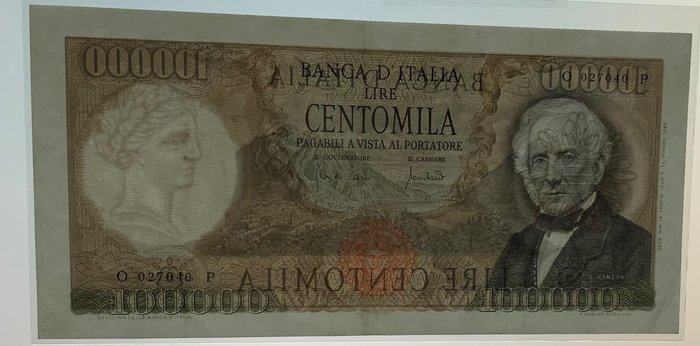 Italien. - 100.000 Lire 19/07/1970 "Manzoni" - Gigante BI 82B2; Pick 100b