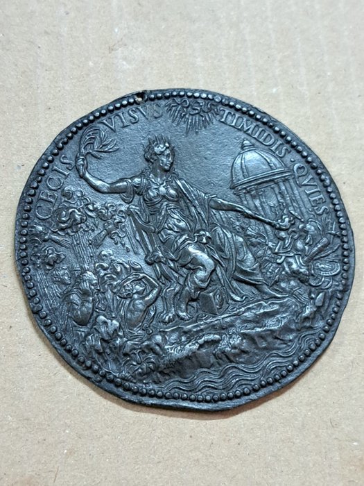 England. Maria 1. af England (1553-1558). Uniface medal by Jacopo Nizolla da Trezzo. Reverse Later cast