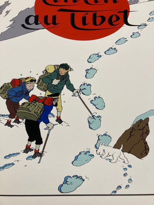 Hergé - 1 Silkscreen - Tintin - Tintin au Tibet - 1987