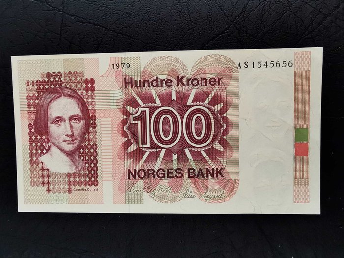 Norge. - 4 x 100 Kroner 1979 - Pick 41b - consecutive  (Ingen mindstepris)