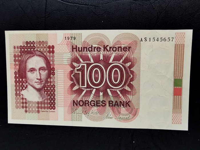 Norge. - 4 x 100 Kroner 1979 - Pick 41b - consecutive  (Ingen mindstepris)