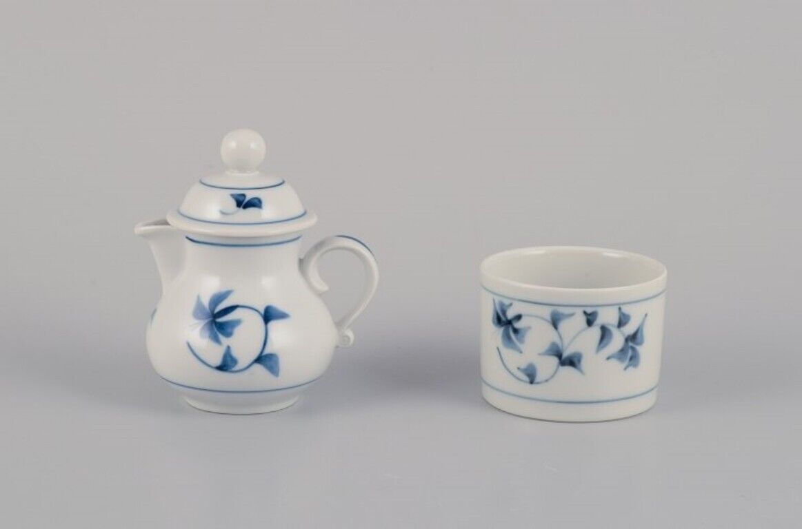 Gertrud Vasegaard for Royal Copenhagen Small milk jug with lid and sugar bowl