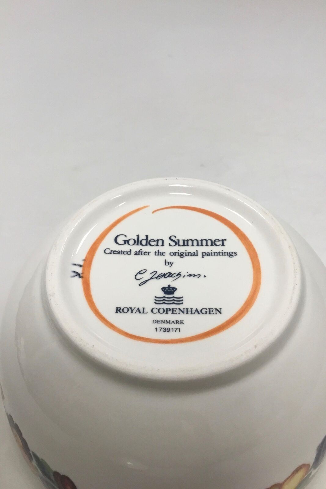 Royal Copenhagen Golden Summer Gravy Bowl without lid No 171