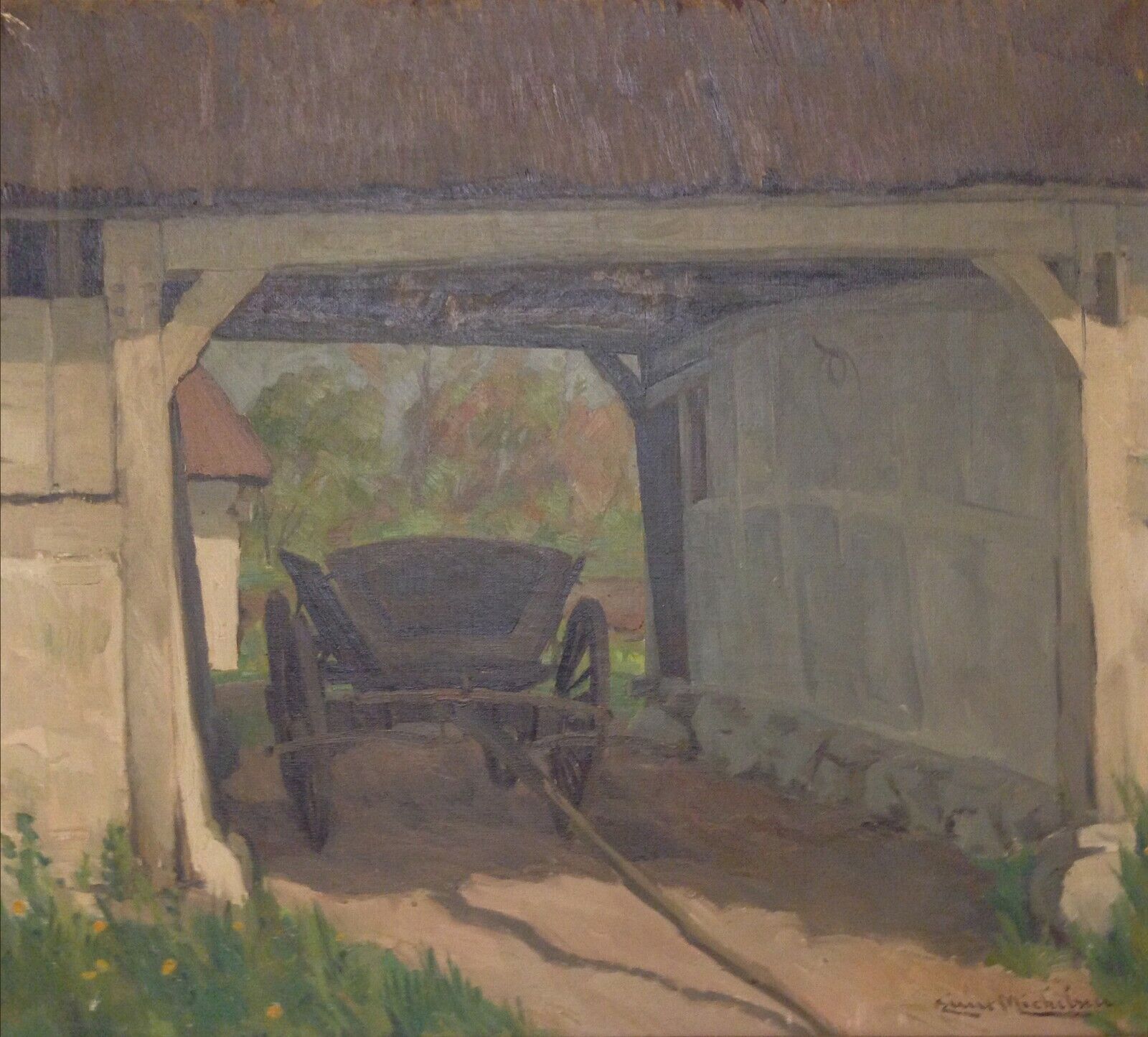 Einar Michelsen (1890- 1957): FARMHOUSE GATE