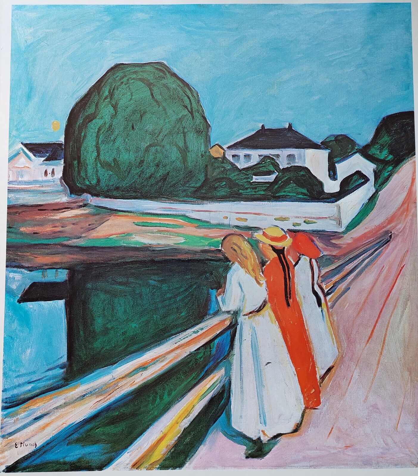 Edvard Munch Original exhibition poster from 1975 Louisiana Museum