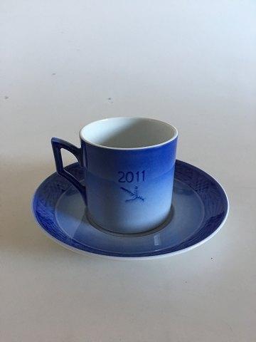 Royal Copenhagen Christmas Cup and Saucer 2011