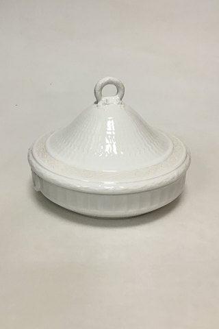 Royal Copenhagen White Fan Lidded Dish No 11503