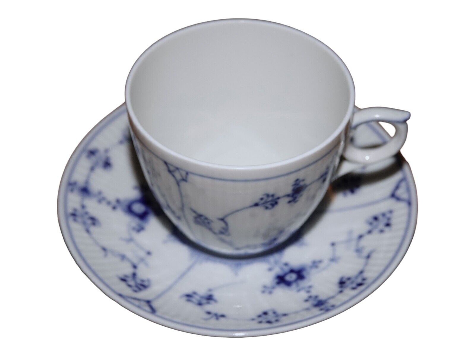 Royal Copenhagen Blue Fluted Coffee Cup with saucer #2162 18 set available