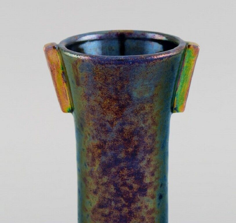 Mobach Holland Unique vase in glazed ceramics 1920s /30s