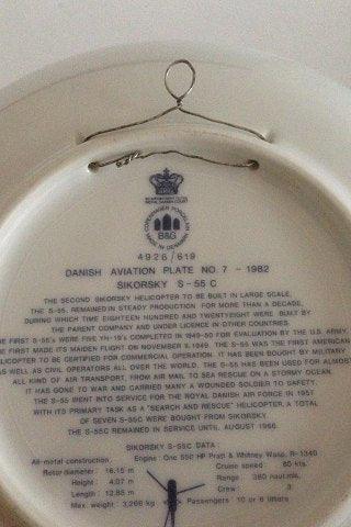 Bing & Grondahl SAS Aviation Plate No 7 1982