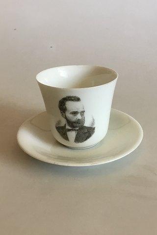 Bing  Grondahl 6 Coffee Cups with Portraits of Politicians