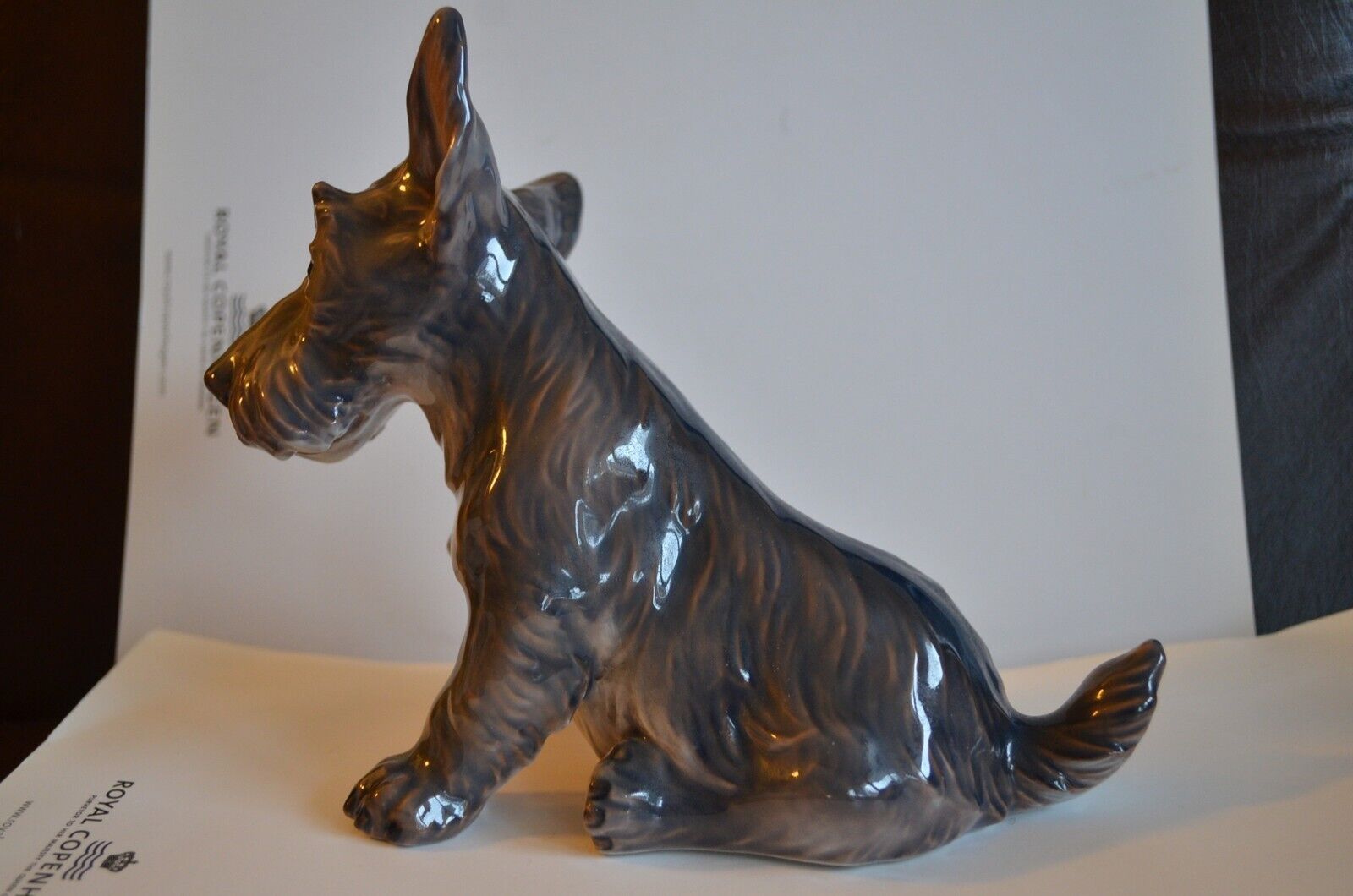 Dahl Jensen Scottish Terrier Dog 1078 Porcelain Figurine  Royal Copenhagen