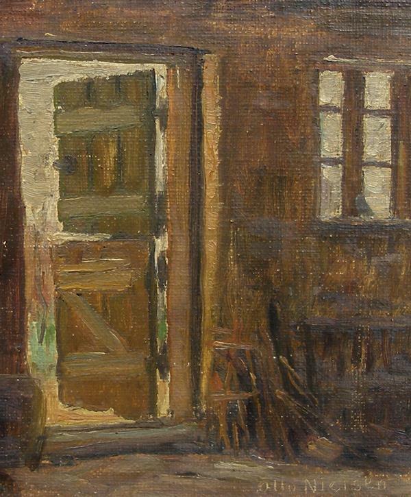 Otto Nielsen (1877) Fine Barn house interior Ca 1910