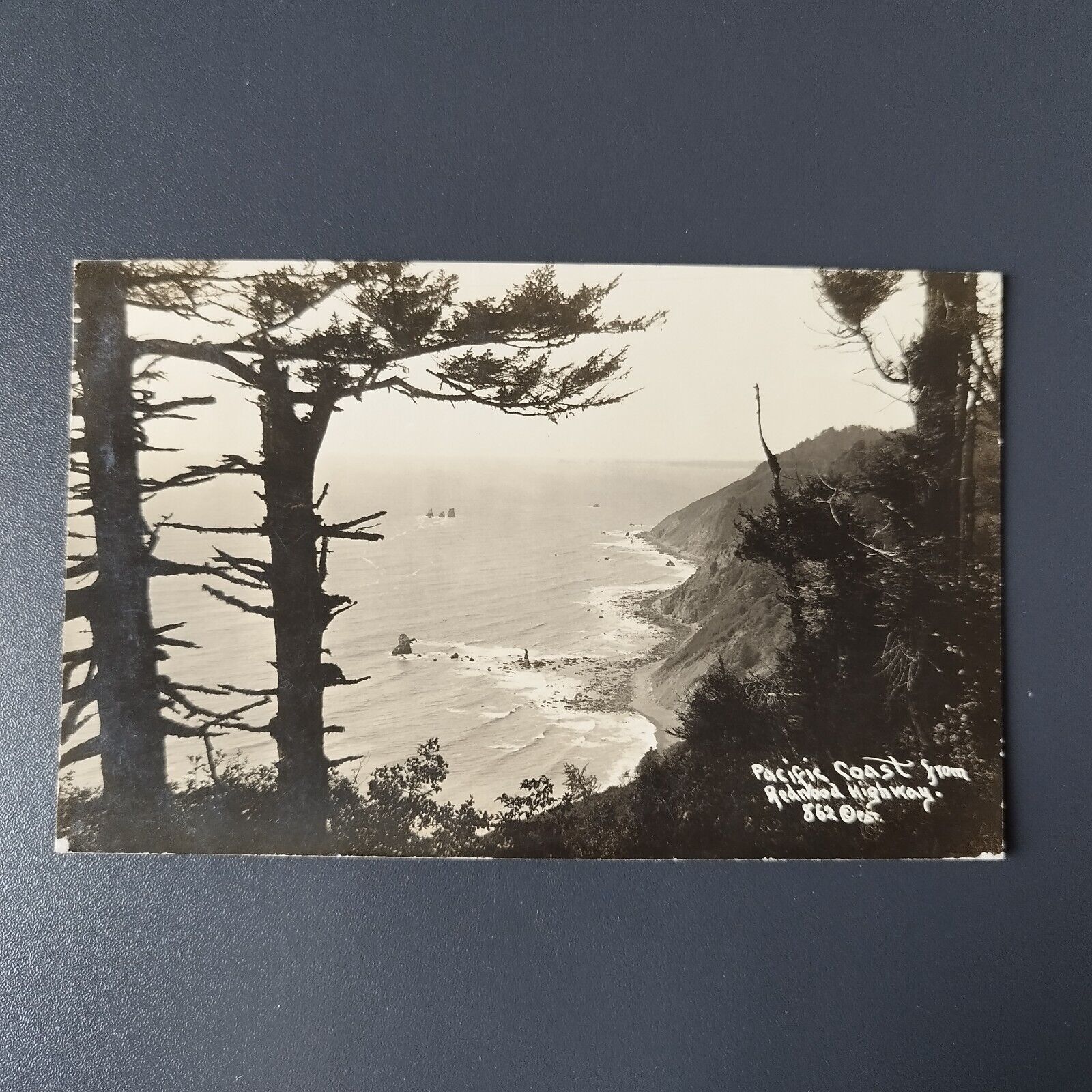 CA Pacific Coast from Redwood Highway Posted in 1935 to Denmark