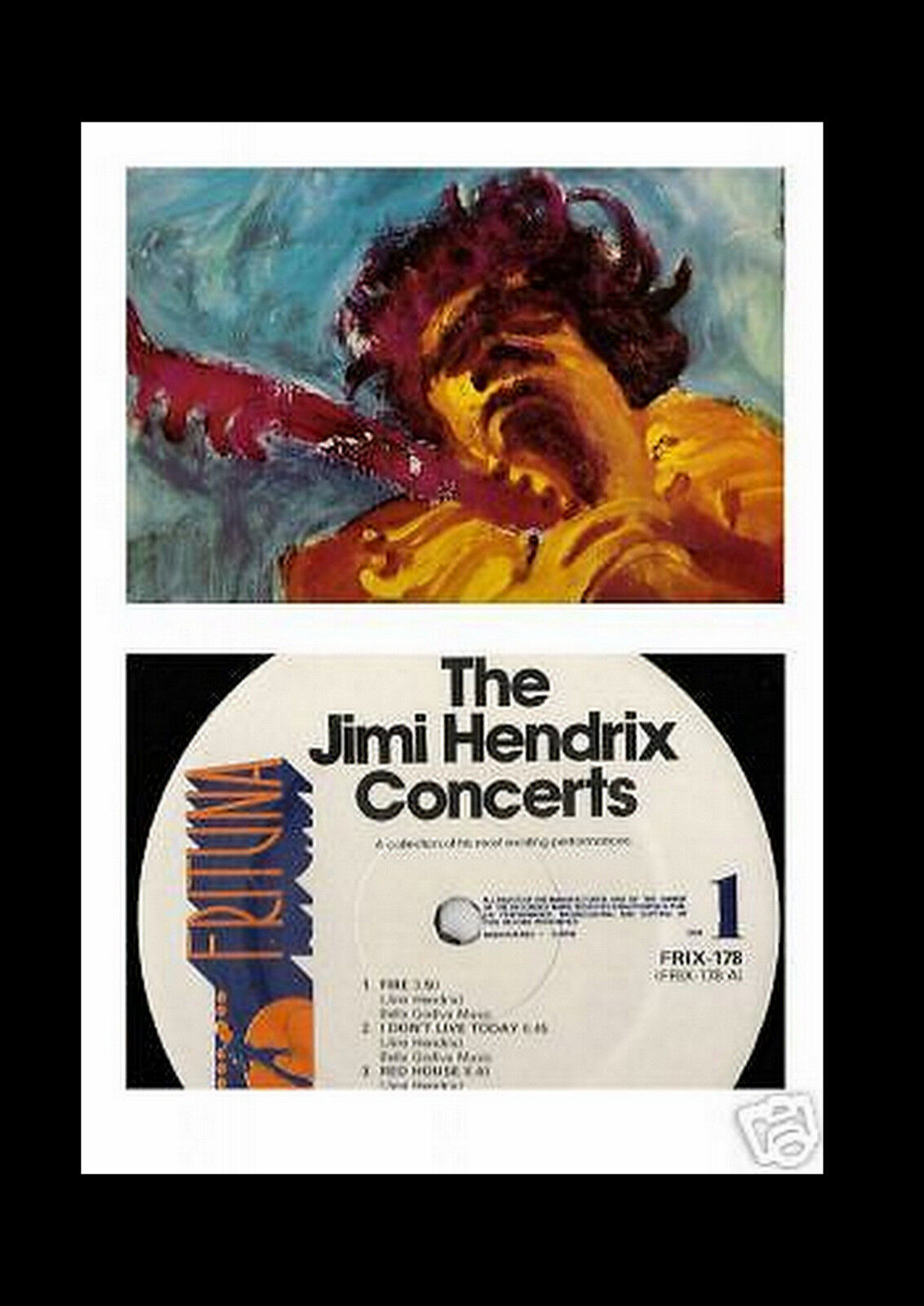 JIMI HENDRIX CONCERTS SWEDISH DOUBLE LP 1982 PSYCH FREAKBEAT ROCK