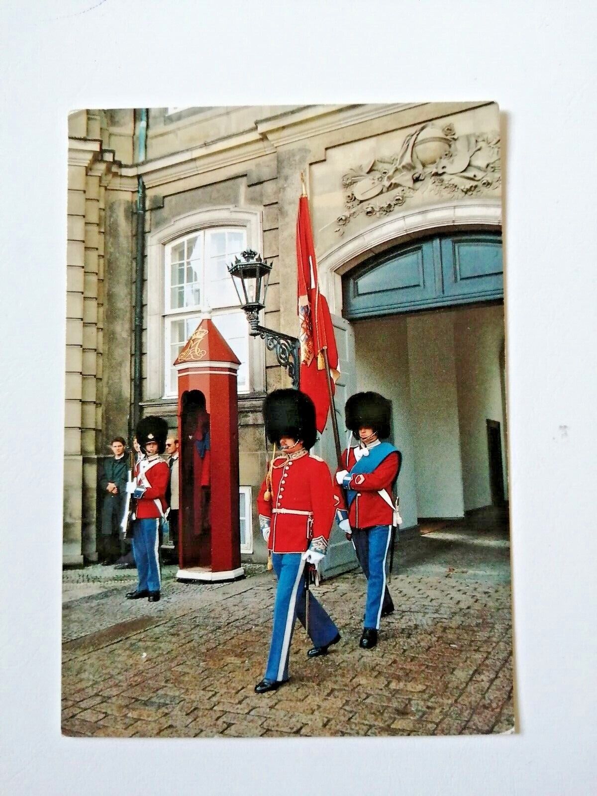 Vintage Danish postcardCopenhagenThe Queen's Guard1970s