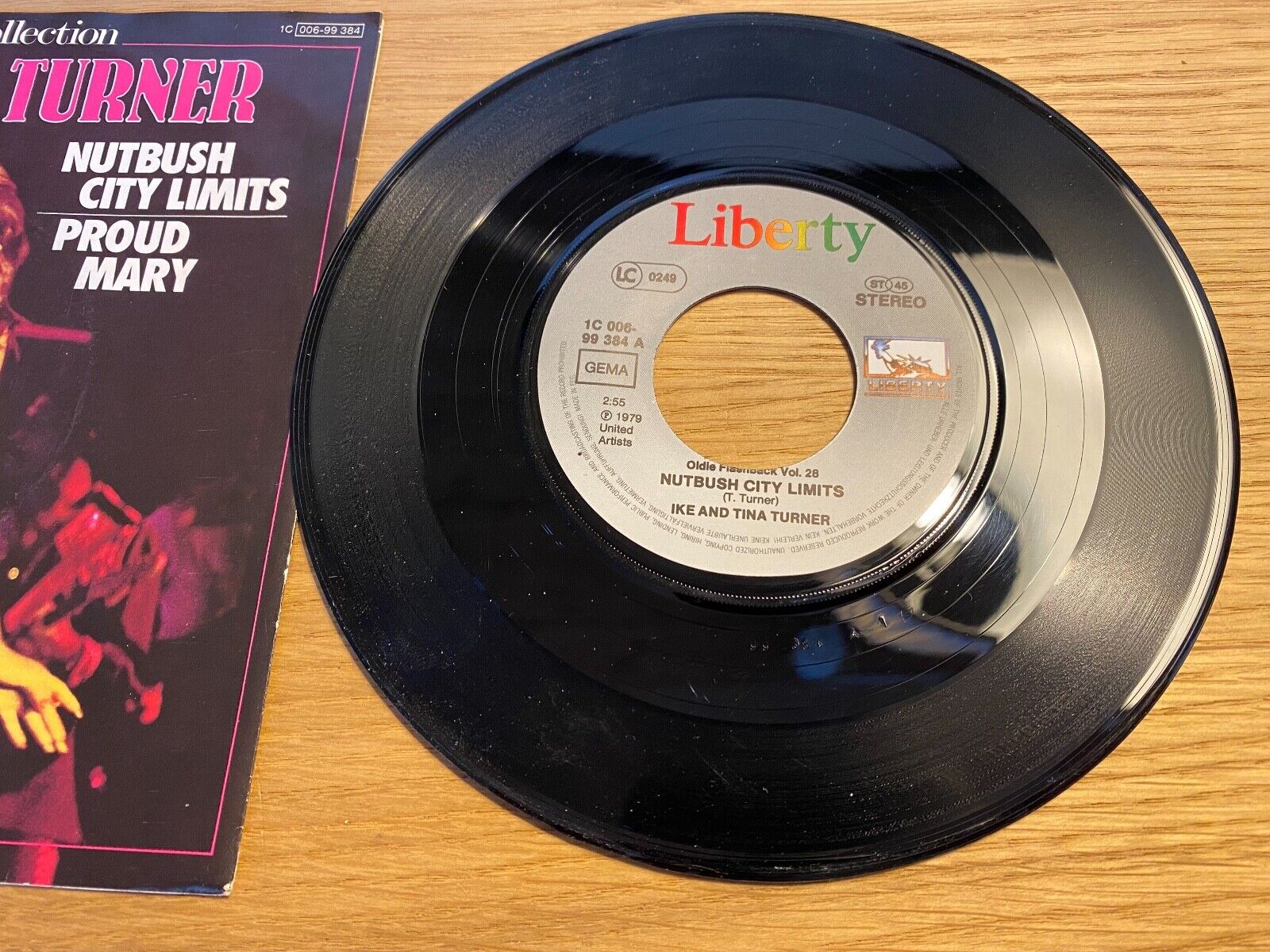 IKE  TINA TURNER "NUTBUSH CITY LIMITS/PROUD MARY" LIBERTY RECORDS 1979 GERMANY*